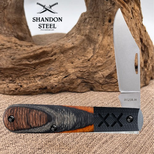 Crossroads™ Sloped Ember Glow DymaLux® Wood w/ Black G-10 XR Barlow 53166