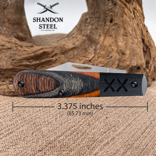 Crossroads™ Sloped Ember Glow DymaLux® Wood w/ Black G-10 XR Barlow 53166