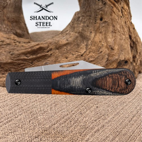 Crossroads™ Sloped Ember Glow DymaLux® Wood w/ Black G-10 XR Barlow 53166