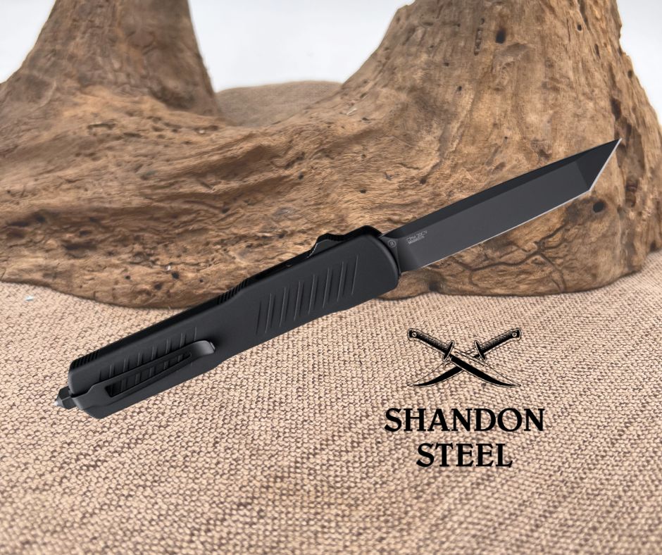 Sig SIG Counterstrike OTF Automatic (Nitron) 3.35" Tanto Blade - Black PVD Black Aluminum Case & Black Polymer Cover 36960