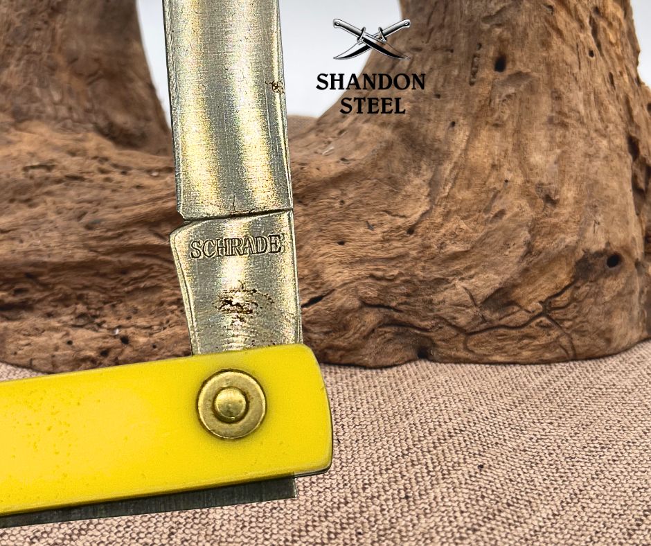 Schrade USA SS-105 Vintage Melon Tester Folding Pocket Knife 5.75" Closed (155)