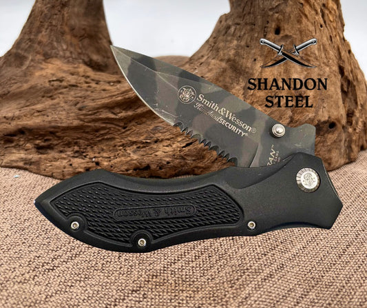 Smith And Wesson Urban Titanium Camo Homeland Security Knife First Production 11
