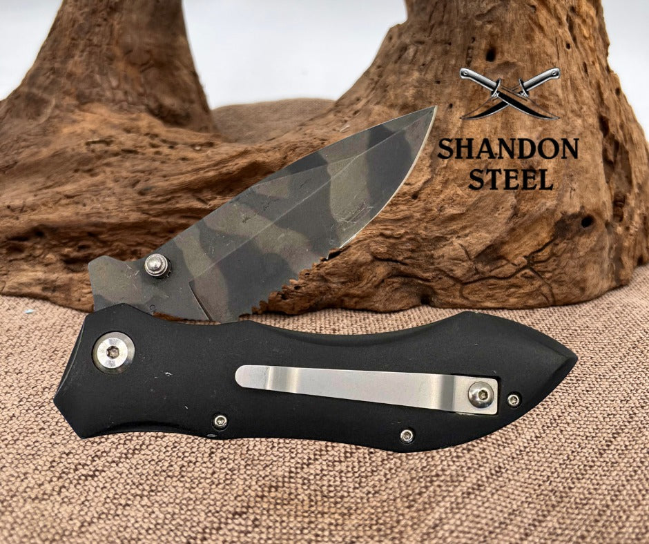 Smith And Wesson Urban Titanium Camo Homeland Security Knife First Production 11