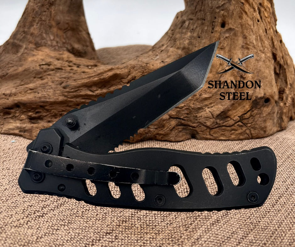 Smith & Wesson Extreme Ops Tanto BLACK Serrated CK10HBS Folding Pocket Knife(73)