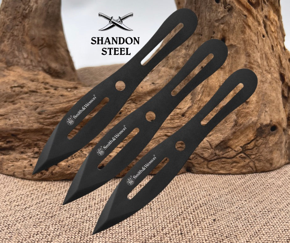 Smith & Wesson 3 Piece Throwing Knife Set SWTK8BCP