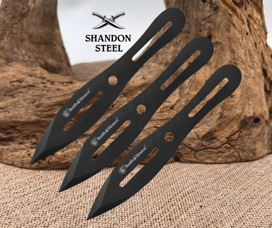 Smith & Wesson 3 Piece Throwing Knife Set SWTK8BCP