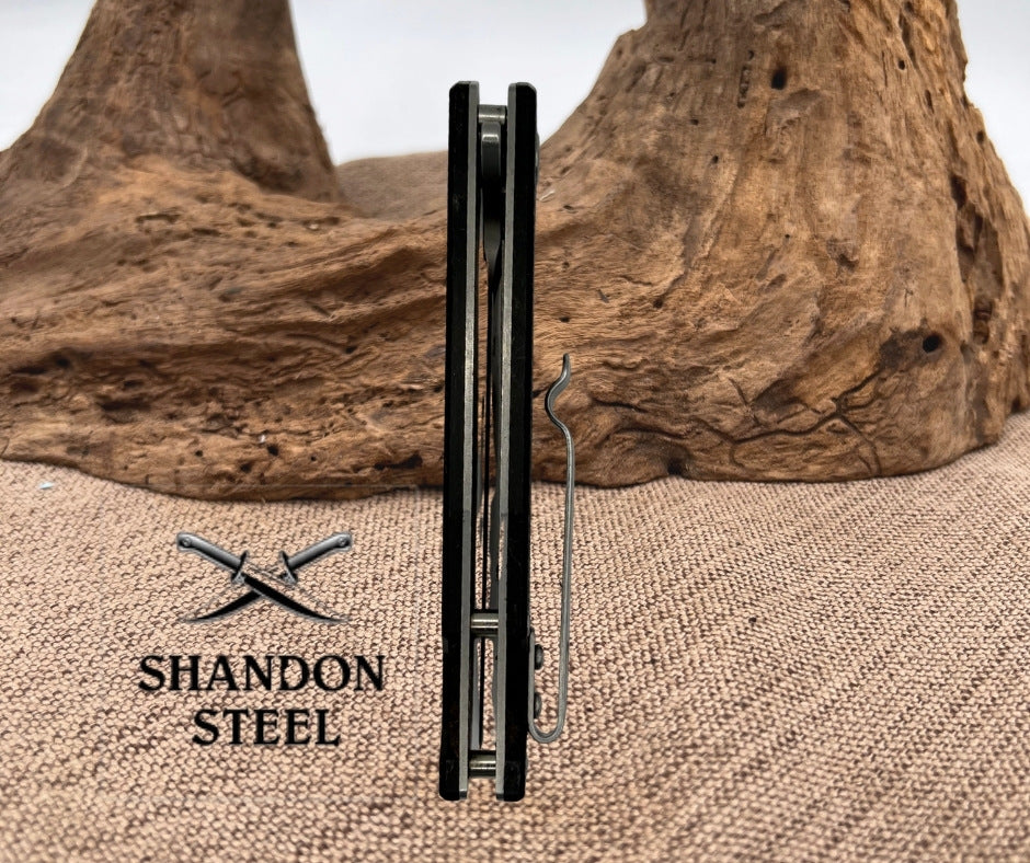 Smith & Wesson Sideburn Ball Bearing Wharncliffe Pocket Knife 8Cr13MoV G10 (176)