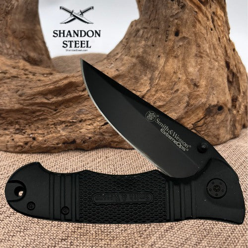 Smith & Wesson SWEX1 Extreme Ops Folding Knife Black 7.8" Clip Point Blade (86)