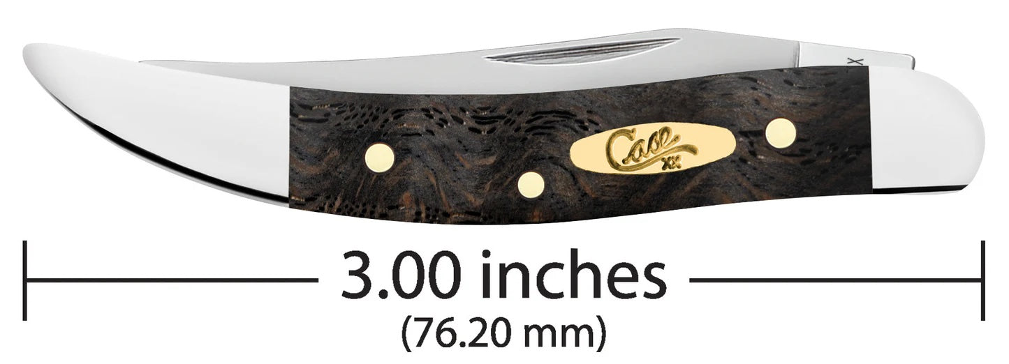 Case XX™ Smooth Black Curly Oak Wood Small Texas Toothpick 14009