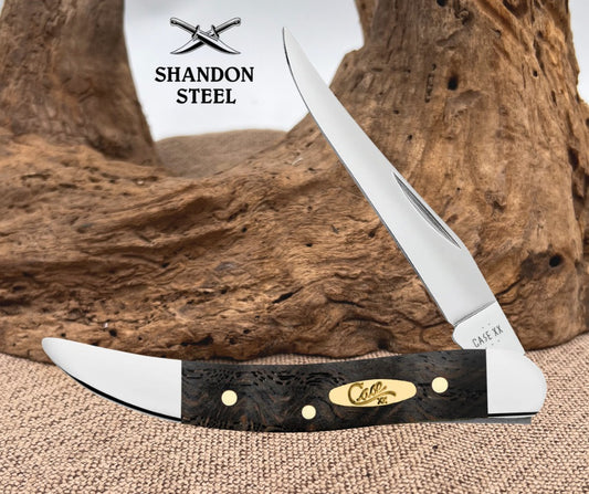 Case XX™ Smooth Black Curly Oak Wood Small Texas Toothpick 14009