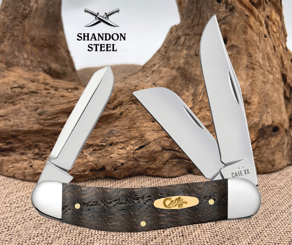 Case XX™ Smooth Black Curly Oak Wood Sowbelly 14011