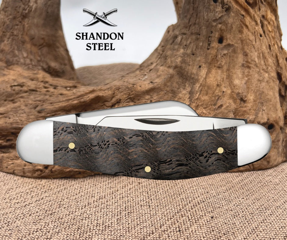 Case XX™ Smooth Black Curly Oak Wood Sowbelly 14011