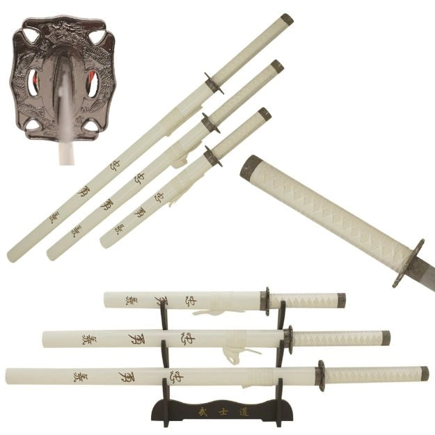 Snake Eye Tactical - 3 Piece Sword Set with Display Stand - SE-58LWT4