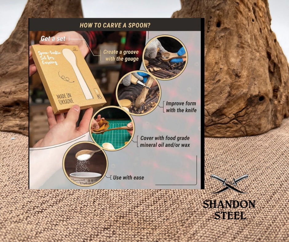 BEAVERCRAFT Spoon Blanks Carving Set BVRBB2