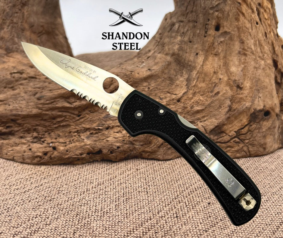 Spyderco Lightweight Wayne Goddard Folding Knife ATS 55 Lockback Pocket Knife (32)