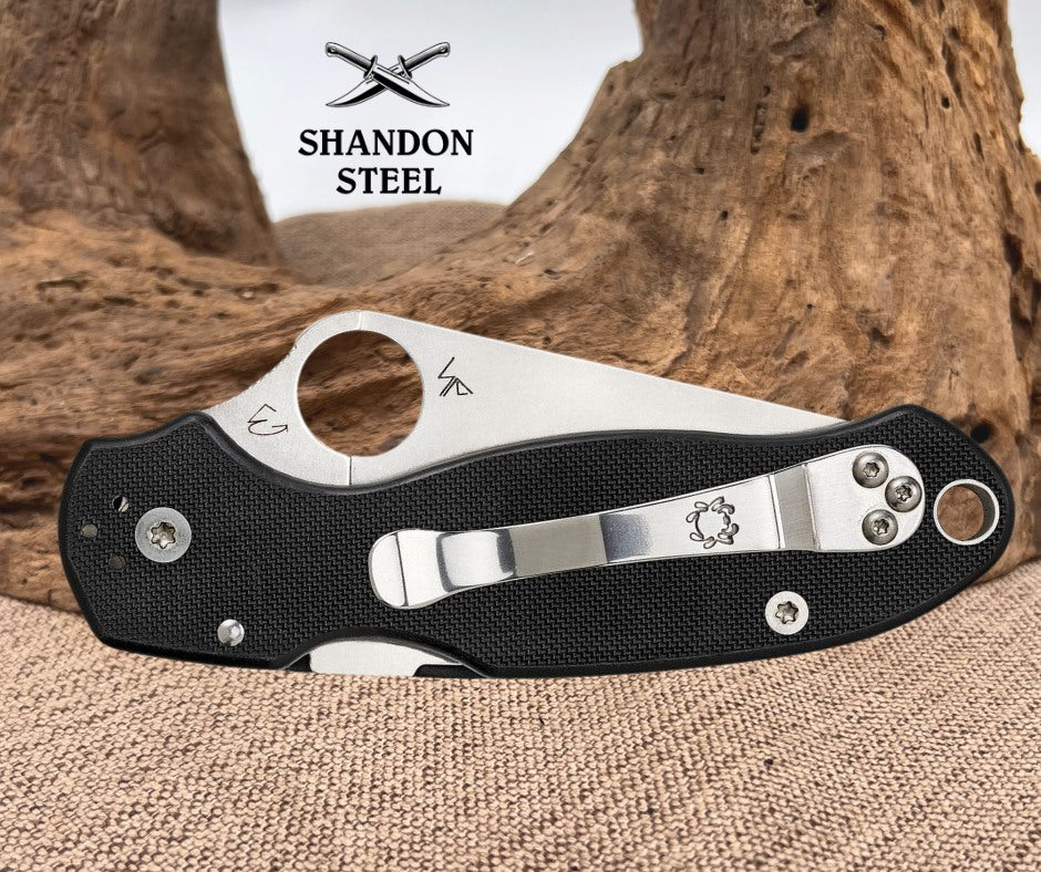 Spyderco PARA 3 BLACK G-10 PLAINEDGE C223GP