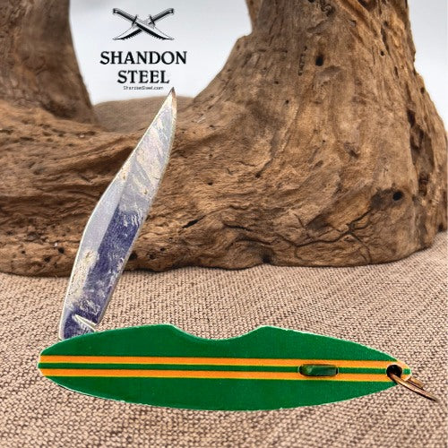 Surfboard Personalized Novelty Folding Pocket Knife "Seth" Clip Point (61)