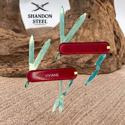 Swiss Army Knife Victorinox 58mm Pocket Knife Rally & Classic SD Red Knife (22)