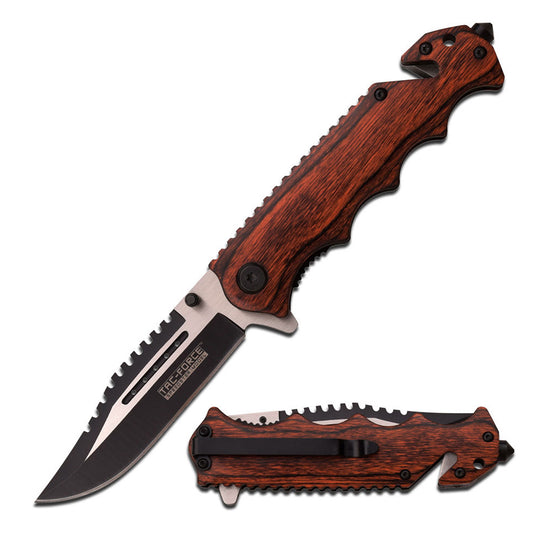 TAC-FORCE TF-809WD SPRING ASSIST KNIFE 4.5" CLOSED