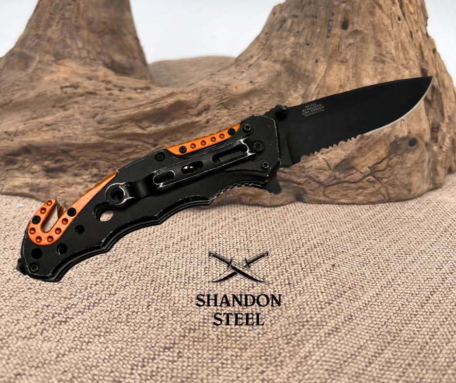 Tac Force Spring Assisted EMT EMERGENCY Department Logo Tactical Pocket Knife 21