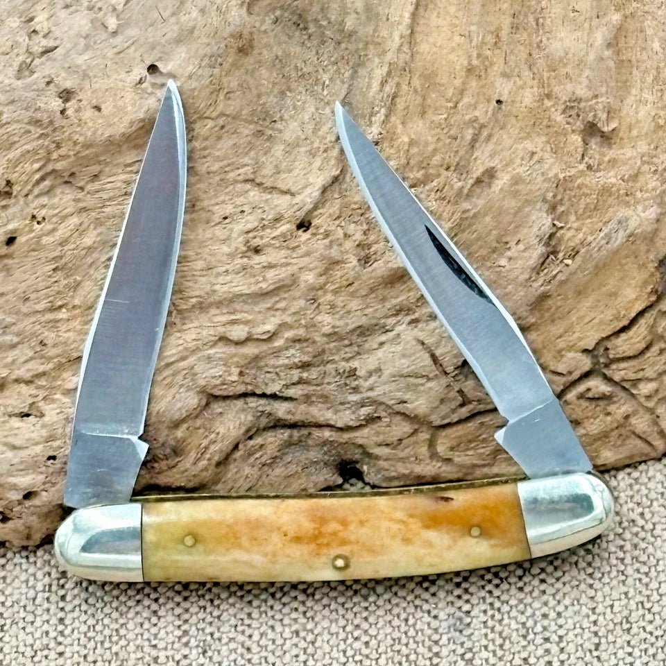 Taylor Surgical Japan 2 Blade Muskrat Traditional Folding Pocket Knife (214)