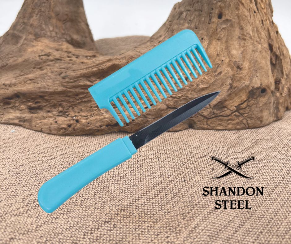 Teal Comb Knife HWT229J