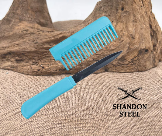Teal Comb Knife HWT229J