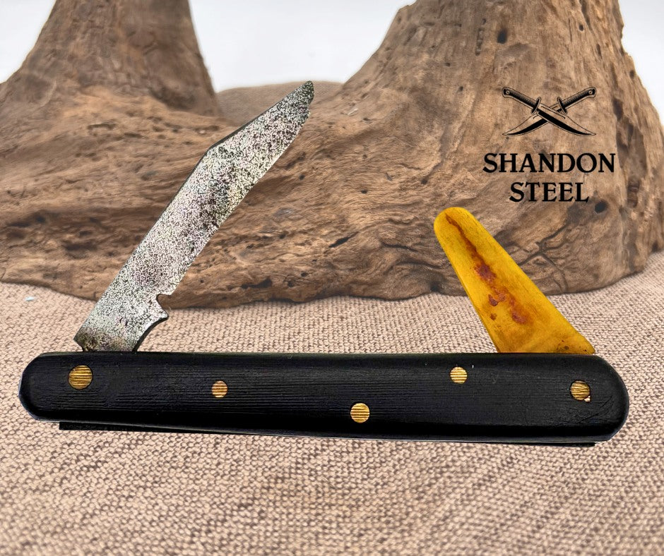 Tina Gaucher Budding Knife with Bark Lifter Vintage Folding Pocket Knife Rare(2)