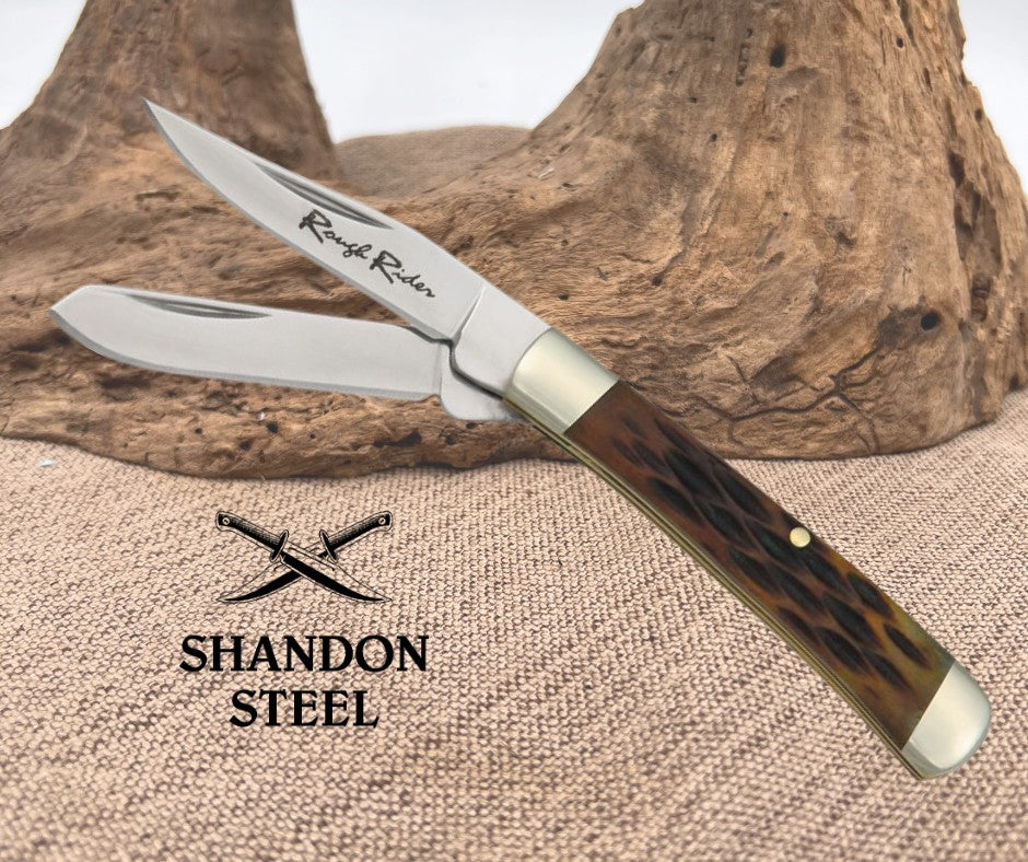 Rough Rider Tiny Trapper Amber Bone RR807