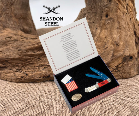 *Pre-Order* Case XX™ Trapper and Lighter Gift Set America 250 25000 Stainless 1/500 Pocket Knife
