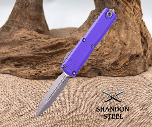 Microtech UTX-85 GEN IV D/E APOCALYPTIC STANDARD PURPLE (12324-10APPU)