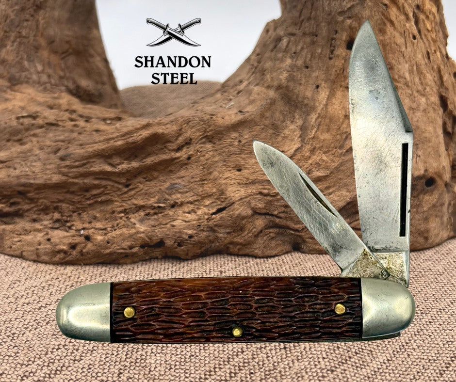 Ulster Co. Vintage 2 Blade Equal End Jack Folding Knife - U.S.A. Made (135)