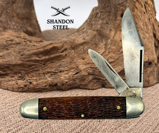 Ulster Co. Vintage 2 Blade Equal End Jack Folding Knife - U.S.A. Made (135)
