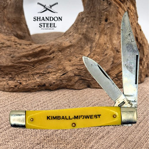 Vintage UltraBlade USA 2-Blade Jack Pocket Knife Kimball-Midwest Advertising 210