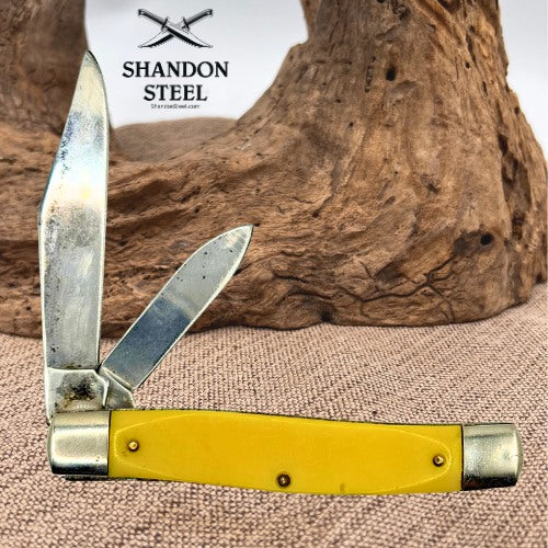 Vintage UltraBlade USA 2-Blade Jack Pocket Knife Kimball-Midwest Advertising 210