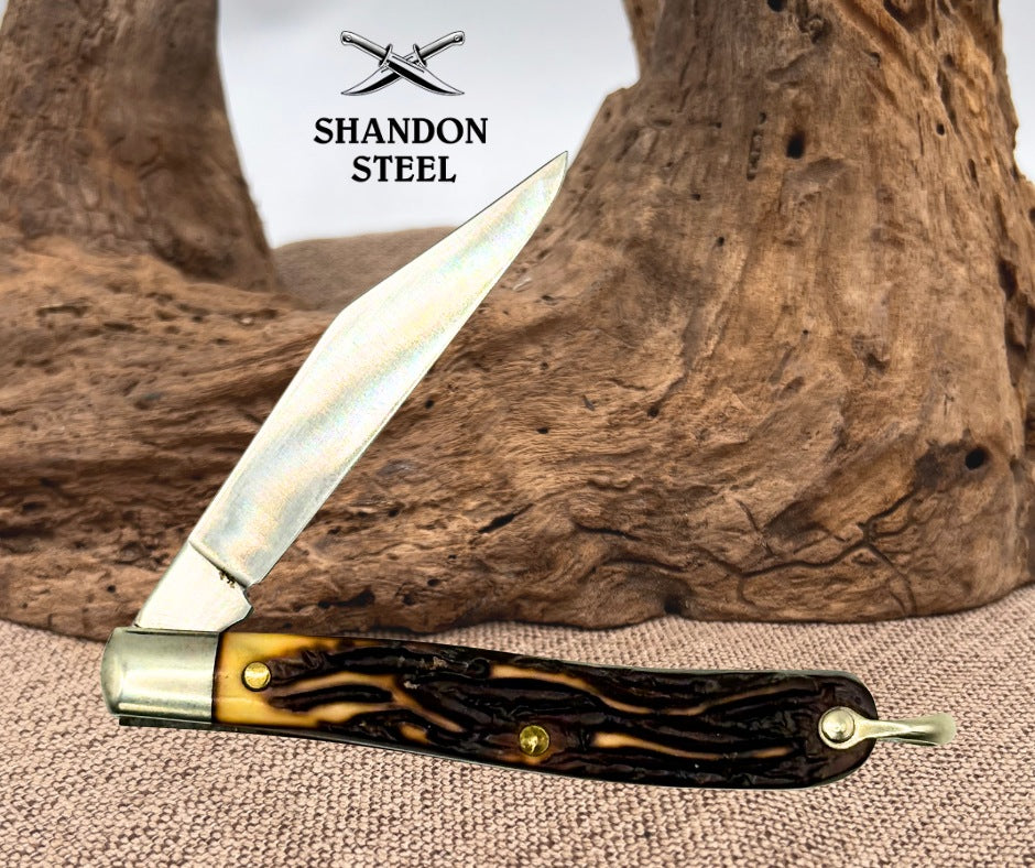 Schrade + USA Made 12UH Uncle Henry Roadie Single Blade Pocket Knife (32)