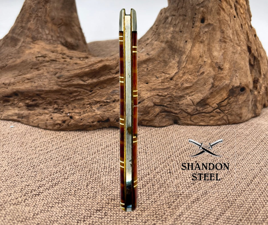 Union Cutlery Olean, NY USA Slimline Trapper Candy Stripe Pocket Knife (44)