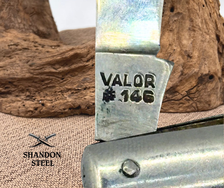 Valor #146 Vintage Fishtail Single Blade Folding Pocket Knife Japan (110)
