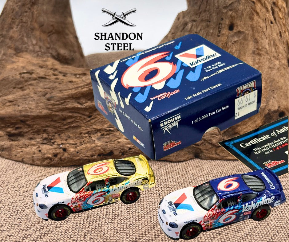 1998 Racing Champions Mark Martin #6 Valvoline Ford Taurus 2 Car Set #2860/5000