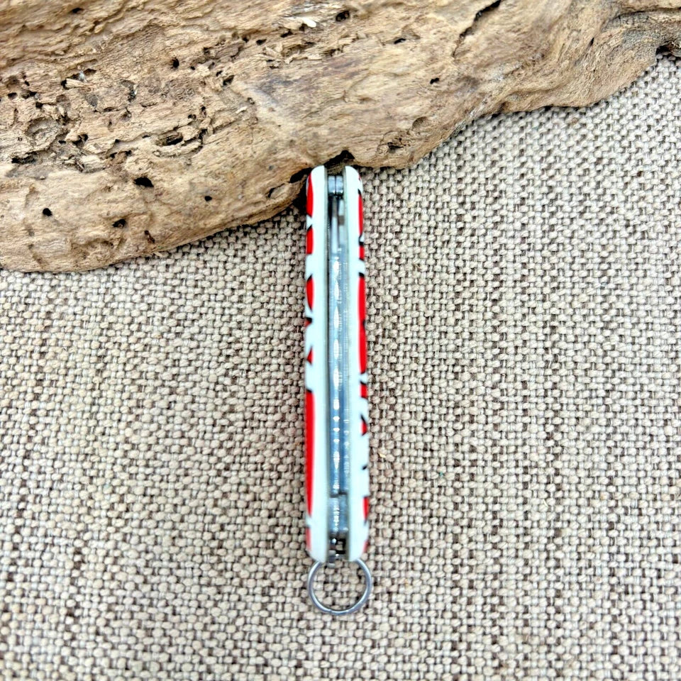 Victorinox Classic Swiss Army Knife Red Edelweiss Flowers Excellent (189)