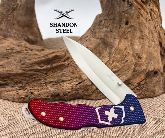 Victorinox Evoke Lockback Alox Red/Blue VN09411D221