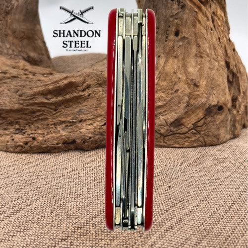 Victorinox Huntsman Swiss Army Knife Red Vintage Camping Hunting Fishing (94)