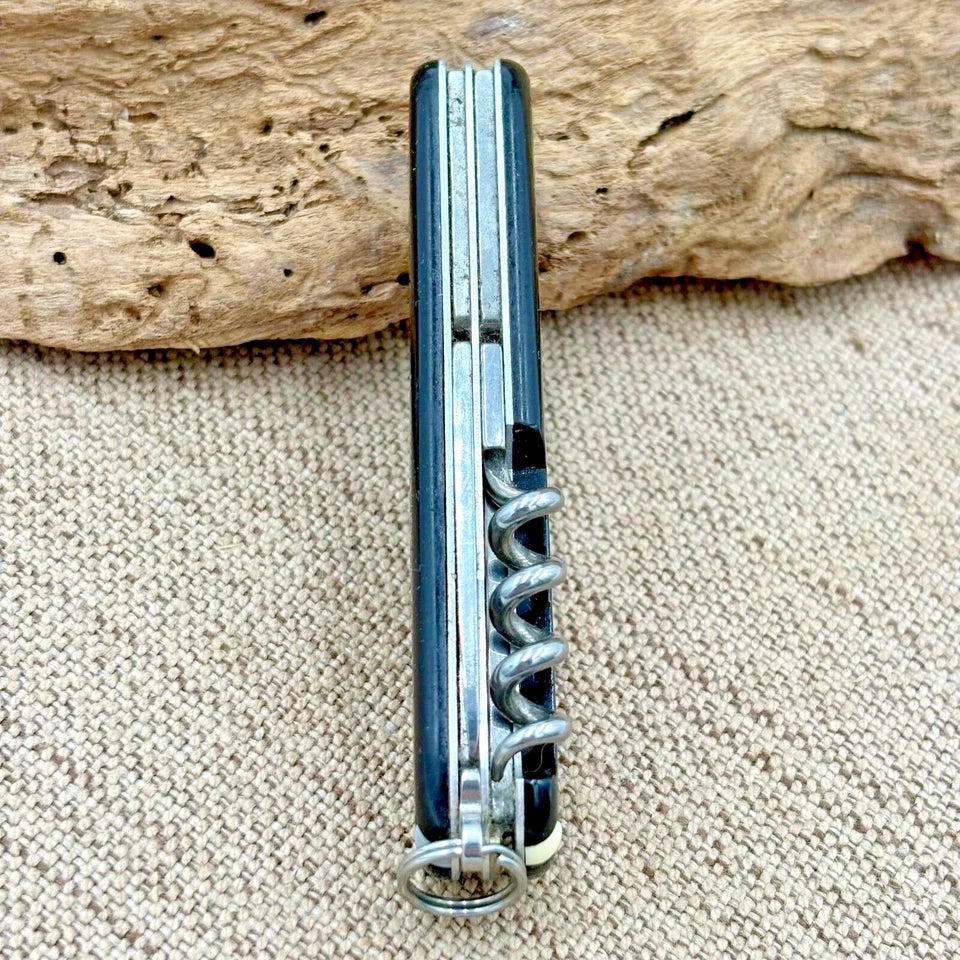 Victorinox Spartan Swiss Army Pocket Knife Black bottle opener corkscrew (237)