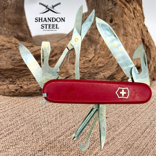 Victorinox Super Tinker Swiss Army Knife Swiss Made 91mm Red Scissors Camp (90)