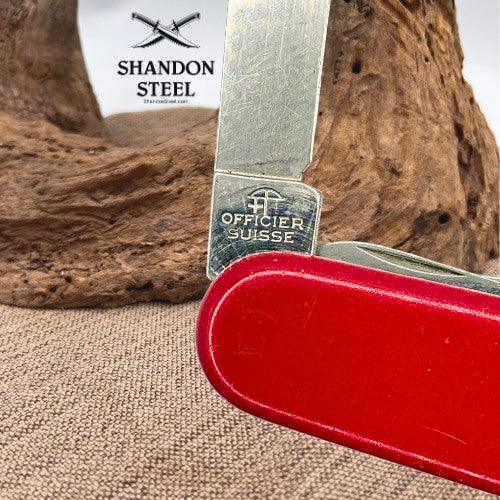 Victorinox Swiss Army Knife Red Super Tinker Hoffritz 91mm No Hook Good Snap 72