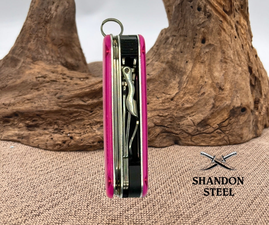 Victorinox NailClip 580 Swiss Army Knife - Translucent Pink Scissors, file (164)