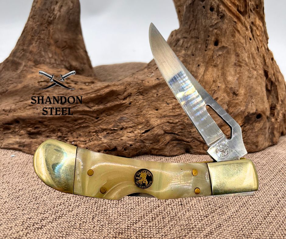 Frost Cutlery Whitetail Trailing Point Lock back Folding Pocket Knife EDC (35)