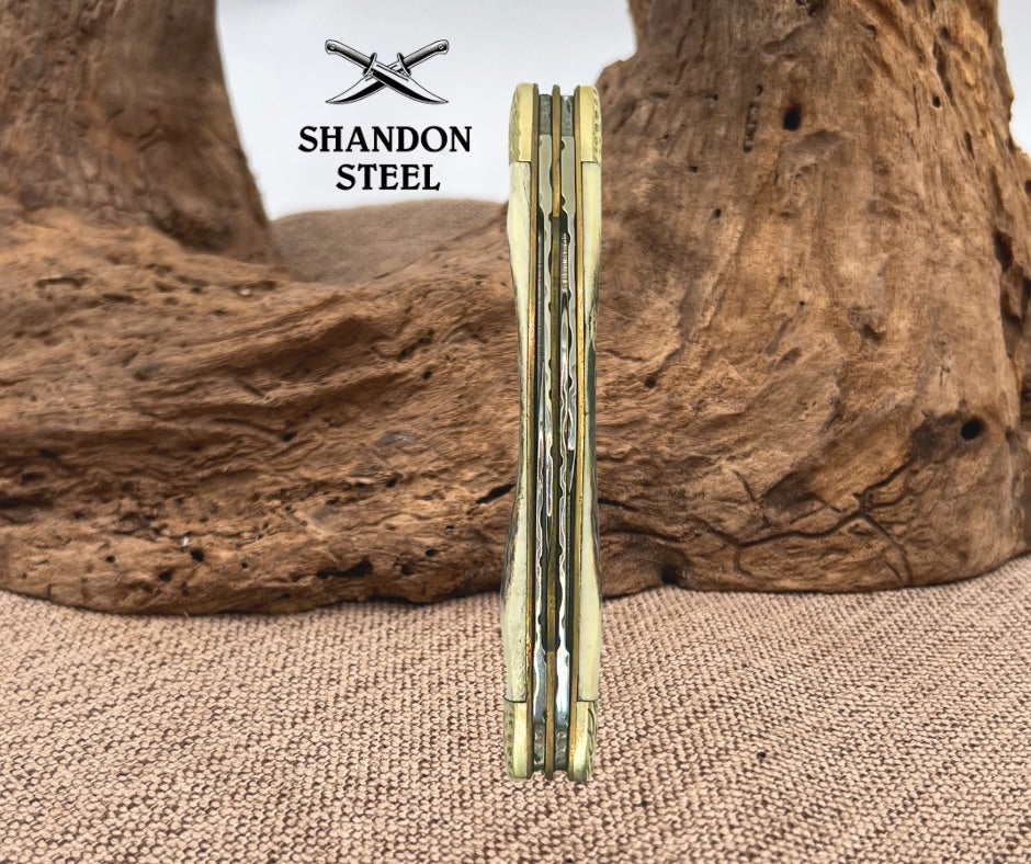 Whitetail Cutlery 4 Blade Congress Folding Pocket Knife Stag Handle Plain (130)