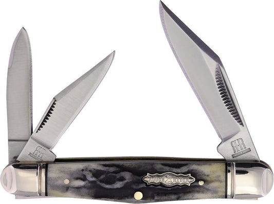 Rough Rider Whittler Black Stag Bone RR2576