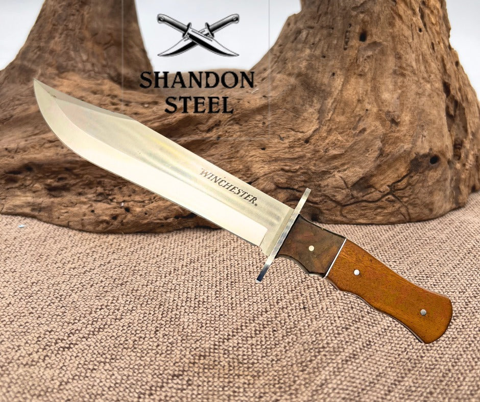 Winchester Knife Limited Edition Bowie Fixed Blade 9" Stainless Blade (S01)